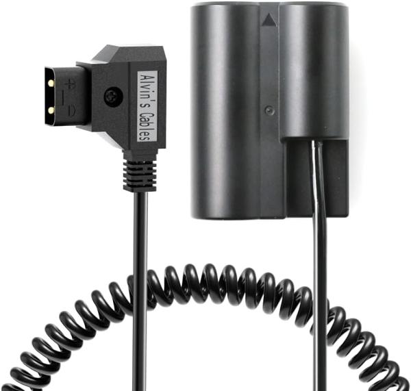 Alvin’s Cables Dtap to NP-W235 Dummy Battery Power Coiled Cable for Fujifilm