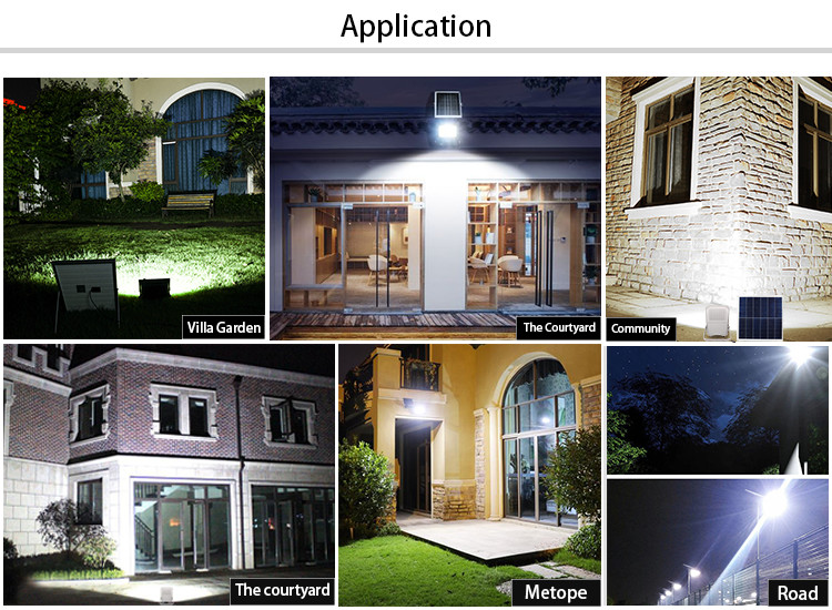 Warehouse Outdoor LED Solar Flood Light RGB 8000 Lumen 25w 50w 60w