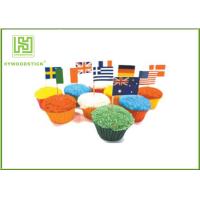 Buy cheap Flag Food Picks Cocktail Accessories , Square Round British / American Flag product