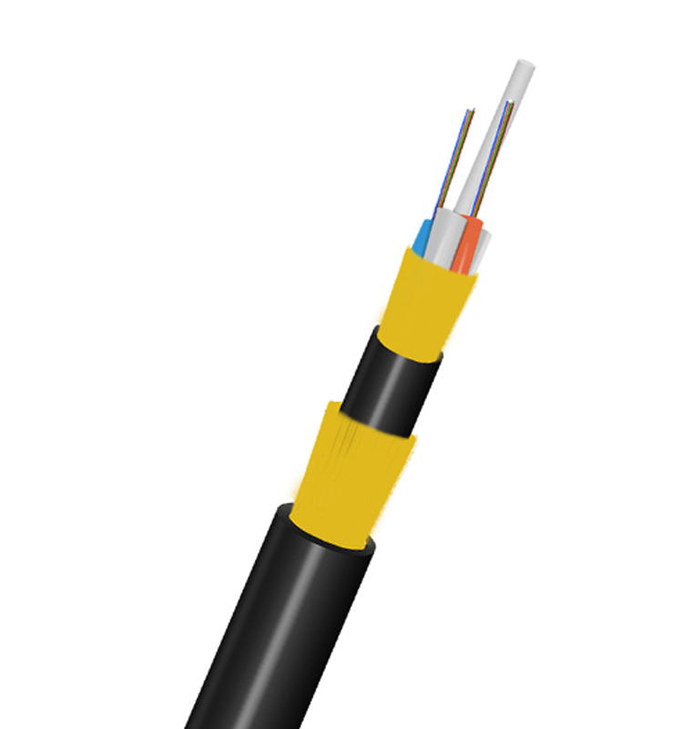 Single Double Sheath Aerial Overhead Unitube ADSS Fiber Optic Cable Single Mode