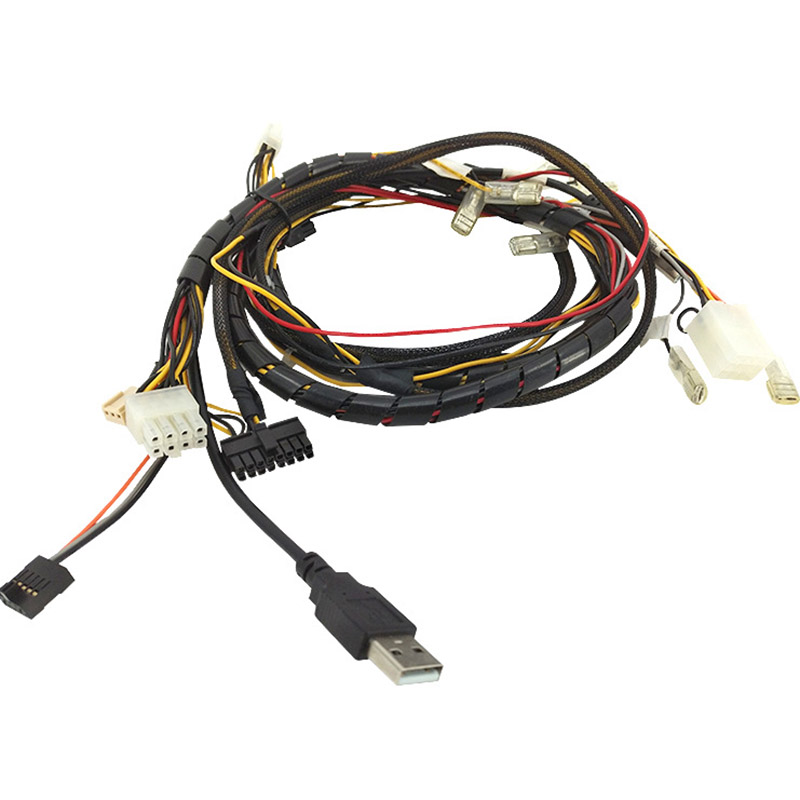 Black 2.54mm Pitch Customized Electronic Wiring Harness for Superior Engine Assemblies