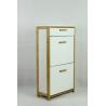 Buy cheap 24cm Depth 52cm width wooden shoe cabinet for 12 pairs from wholesalers