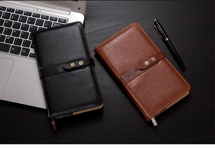 Custom Pu Leather Notebook With Company Logo For Business B5 / Customized Size