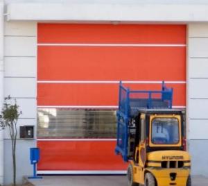 Wholesale Automatic PVC Fabric High Speed Fast Acting Rapid Rise Overhead Quick Roll up door from china suppliers