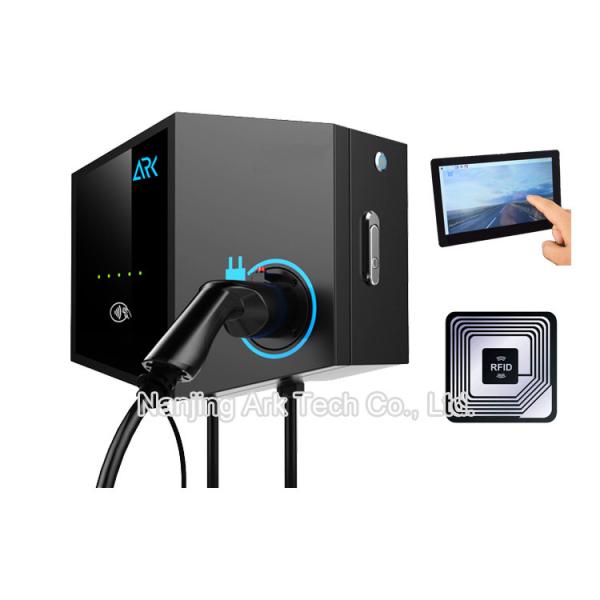 Type 1 Or J1772 Connector 7KW AC EV Charger , 400V Commercial Electric Vehicle