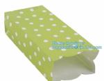 Custom kraft breakfast pastry packaging bag baking bread square bottom paper bag