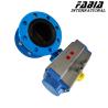 Buy cheap Pneumatic Rubber Lined Flanged Rubber Butterfly Valve from wholesalers
