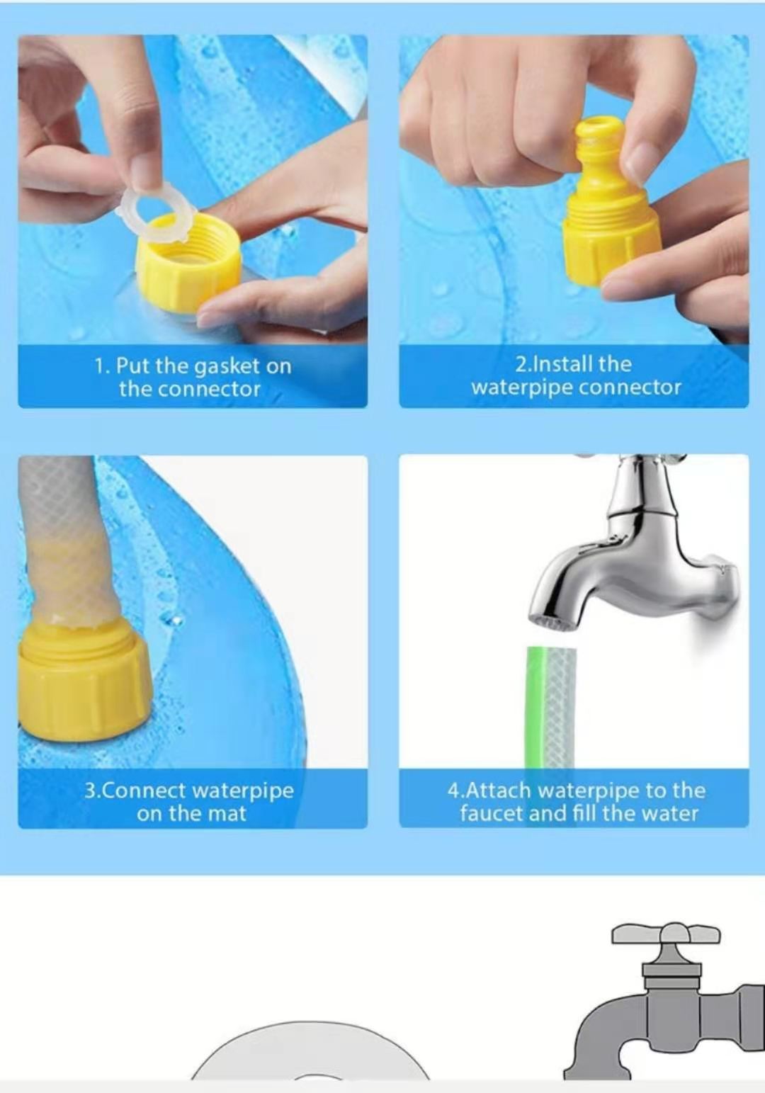 Water Spray 96cm 1kg Dog Sprinkler Pad Pet Chew Toys