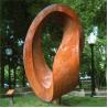 Buy cheap Modern Abstract Ring Rustic Abstract Corten Steel Sculpture Large Metal Statues from wholesalers