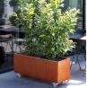 Buy cheap Removable Corten Steel Rectangular Trough Planters Box On Casters from wholesalers