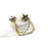 Buy cheap Hollow Shirt Collar Pin Chain Pentagonal Stars Inlaid Crystal Diamond from wholesalers
