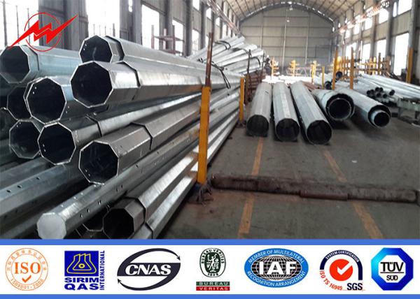 Buy cheap 69KV 45FT 2 Segements Electric Galvanized Steel Pole Philippines NEA Standard from wholesalers