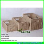 LDKZ-051 natural paper rope woven storage bin 2016 new home storage basket