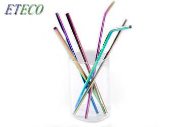 Buy cheap Dishwasher Safe Rainbow Metal Straws Mutiple Color BPA Free Reusable from wholesalers