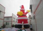 Fireproof 210D Nylon Xmas Holiday Inflatable Santa Claus