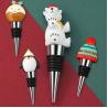Buy cheap Custom Metal Wine Stoppers Silicone Rubber Christmas Wine Bottle Stopper from wholesalers