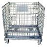 Buy cheap 300kg 500kg Metal Mesh Storage Containers Folding Semi Open Steel from wholesalers