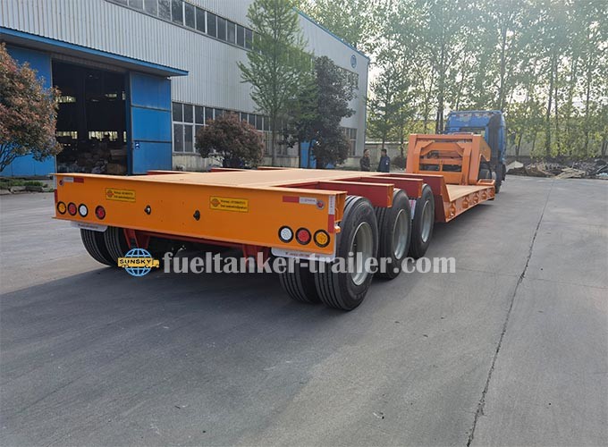 low bed semi trailer