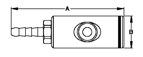 232psi 0.25'' Pneumatic Quick Coupling , NBR Air Hose Quick Connect Coupler