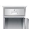 Buy cheap 450MM Hospital Patient Bedside Locker Dining Table Cabinet Light Green Odm from wholesalers