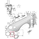 For Bentley Bentayga Left & Right Headlight Chrome Trim Ring - Small OEM