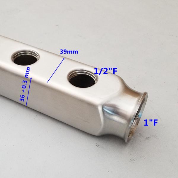 Buy cheap Stainless Steel Pex Radiant Heating Bar Manifold 5 Port from wholesalers