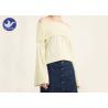 Buy cheap Off Shoulder Big Sleeve Cuff Womens Knit Pullover Sweater / Ladies Cable Knit Jumper from wholesalers