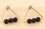 2018 Fashion American style lady party EarringsSilver Many Colors Round shape