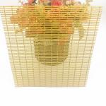 Decorative woven metal mesh for copper clad laminates on the interior walls of