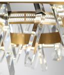 Mid century modern Rectangle Crystal Chandelier For Living Room Dining Room