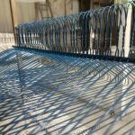 18inch Good Quality Clothes Wire Hanger For Dry Cleaner-Blue
