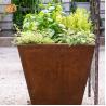 Buy cheap Laser Cut Corten Steel Large Metal Planters Outdoor Customized from wholesalers