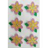 Buy cheap Flower Party Fuzzy Printable Fabric Stickers For Girls Gift Card Screen Printing from wholesalers