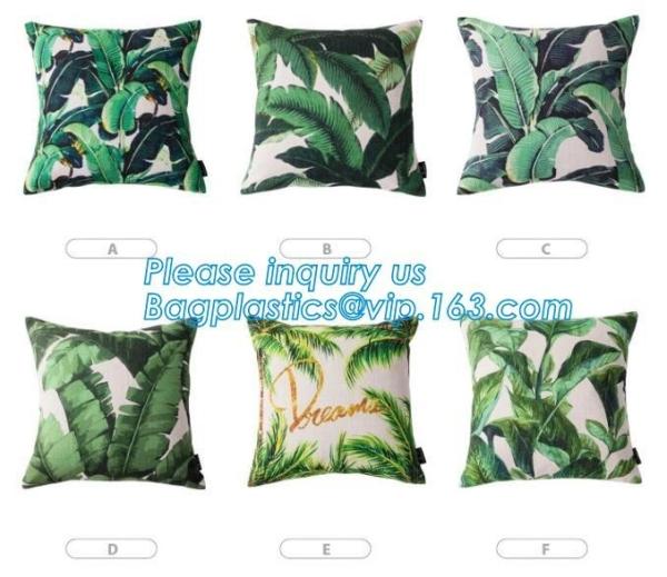 Buy cheap Tropical Leaf Latest Design Digital Printing , Cushion Cover Decorative Pillow Covers from wholesalers