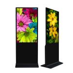 OEM ODM Floor Standing Digital Signage , 75 Inch Floor Standing Advertising