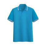 Black Sky Blue Men's POLO Shirt Lapel Slim Summer 65% Cotton T Shirts
