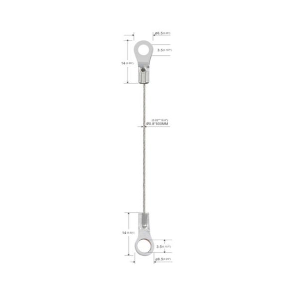 Buy cheap Stamped Eyelet End Security Wire Rope Sling Galvanized Surfaced 7x7 YW86368 from wholesalers