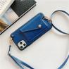 Buy cheap Neck Strap Phone Case , Leather Mobile Cover Adjustable Length Goes With A Card Holder from wholesalers