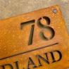 Buy cheap Outdoor Laser Cutting Personalized House Number Rusted Corten Steel Sign from wholesalers