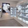 Buy cheap Large Frameless Glass Jewellery Display Cabinet Case Interior Design Gold from wholesalers