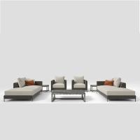 Buy cheap U Shape Aluminum Rattan Wicker Easy Cleaning Outdoor Sofa Set product