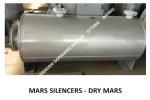 SUS304stainless stee carbon steel material marine muffler, marine spark