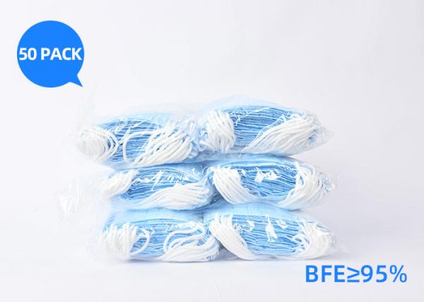 Buy cheap Boys Girls Children'S Disposable Face Masks Blue Melt Blown Cloth Anti - Virus Masks from wholesalers