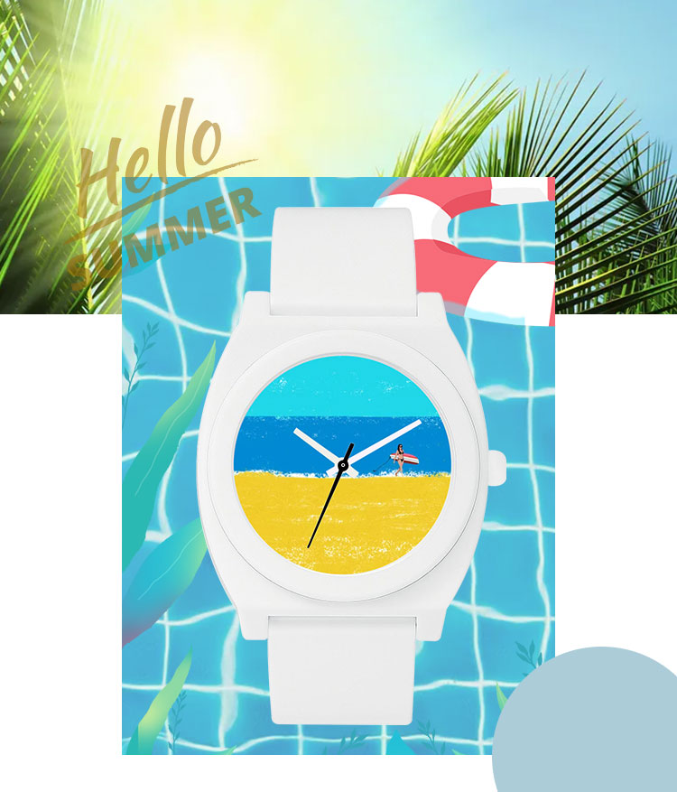 OEM ODM Supported Plastic Quartz Watch Easy To Clean Up For Festival Gift
