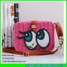 Buy cheap LDTT-013 big eyes rattan handbag fashion paper straw cosmetic shoulder bags from wholesalers