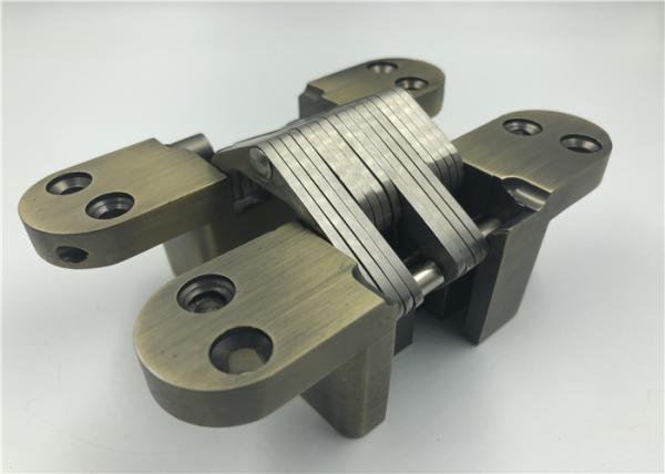 Buy cheap Antique Brass Finish Heavy Duty Adjustable Concealed Hinges 40Mm Thickness from wholesalers