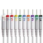 Medical Accessories EKG Cables DB15P 10 Lead Din AHA Standard For GE Patient