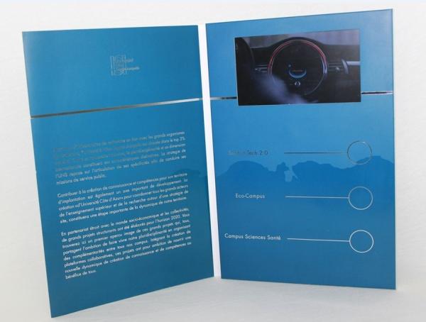 Buy cheap 5" silver printing Video Brochure Card , fair display lcd video business cards from wholesalers