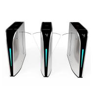 Buy cheap Bidirectional RS232 Flap Barrier Turnstile For Metro and Airport product
