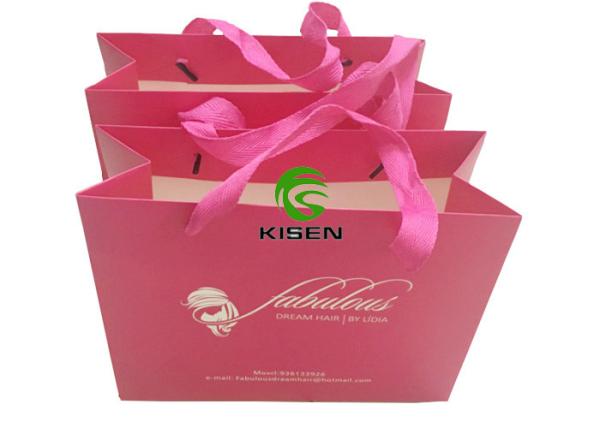 Buy cheap Hair Extension Paper Handle Shopping Bags For Packaging Gift Customed Design from wholesalers
